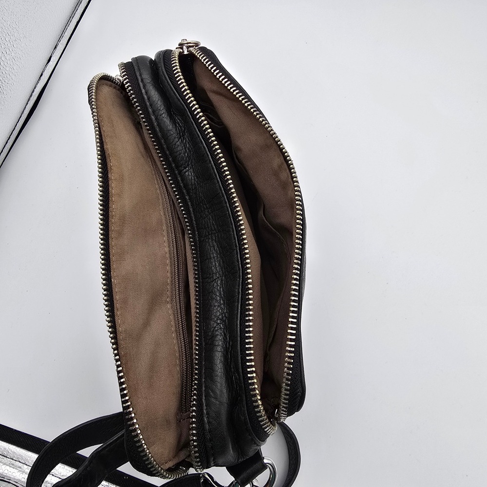 margot Black Leather Crossbody Bag - Picture 8 of 13